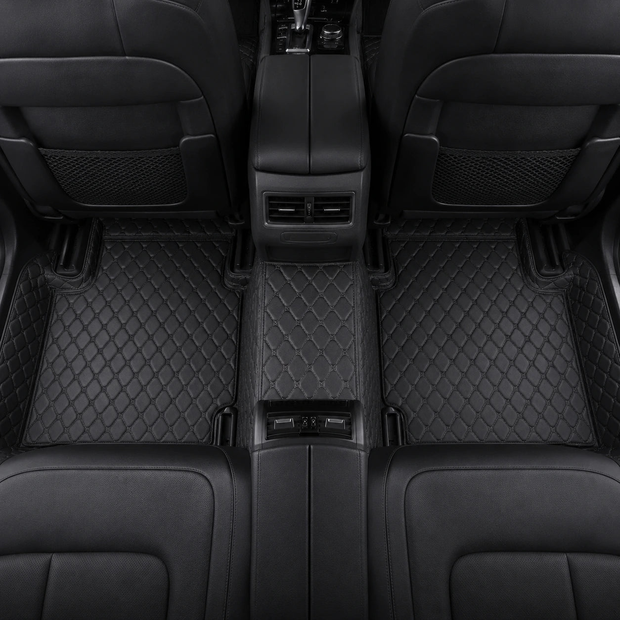 All Black Custom Car Mats