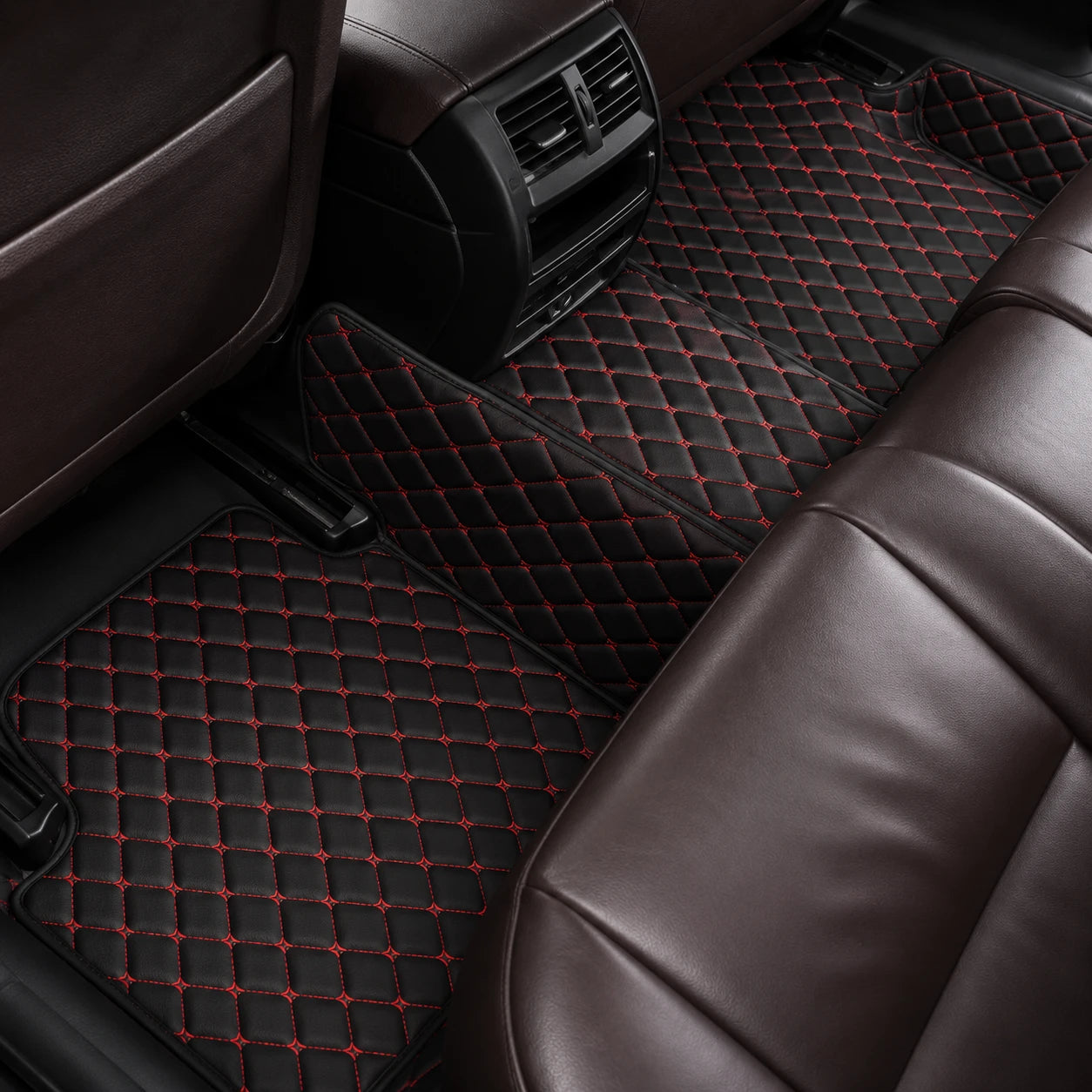 Black & Red Custom Car Mats
