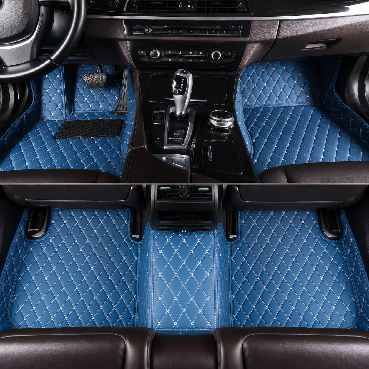 Blue Custom Car Mats