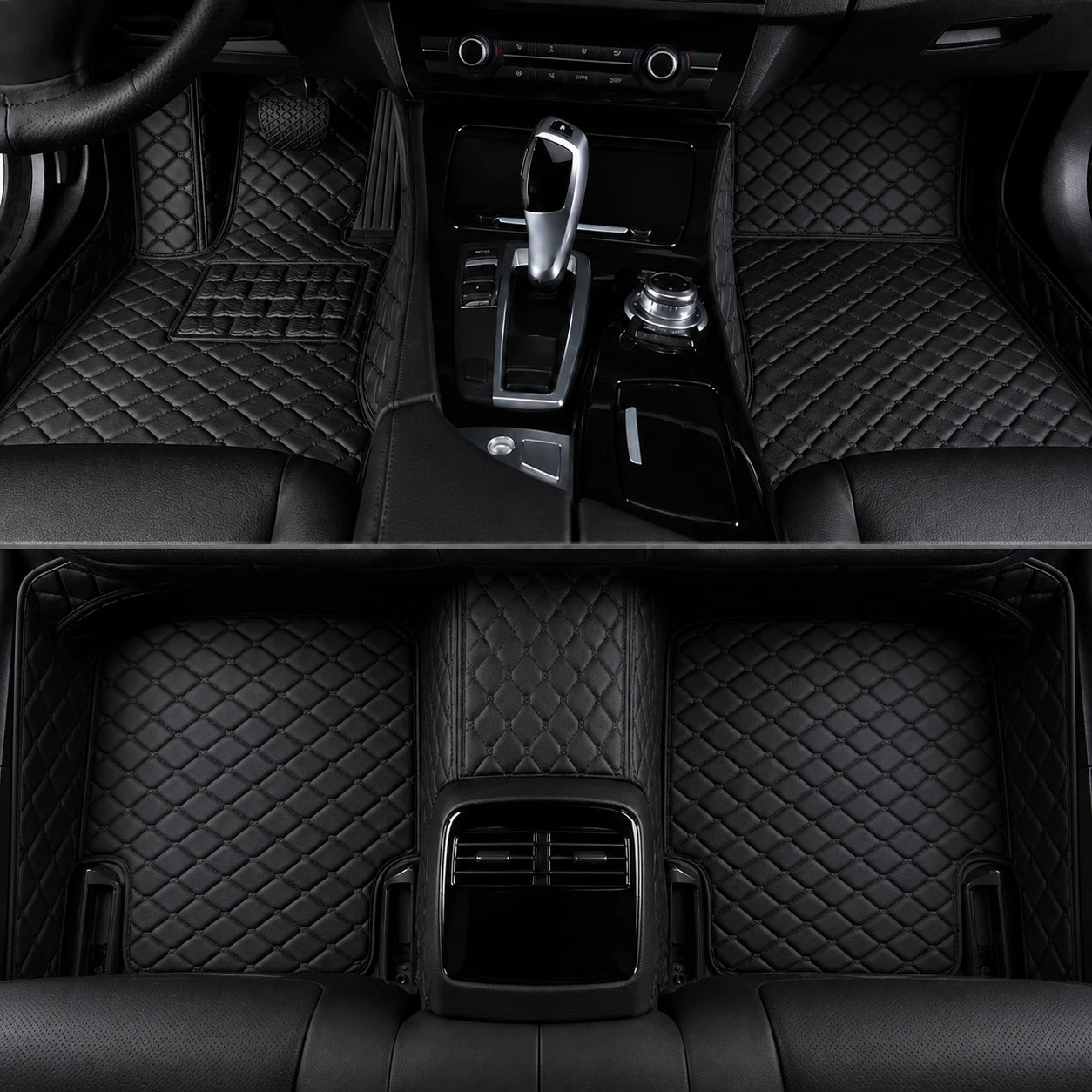 All Black Custom Car Mats