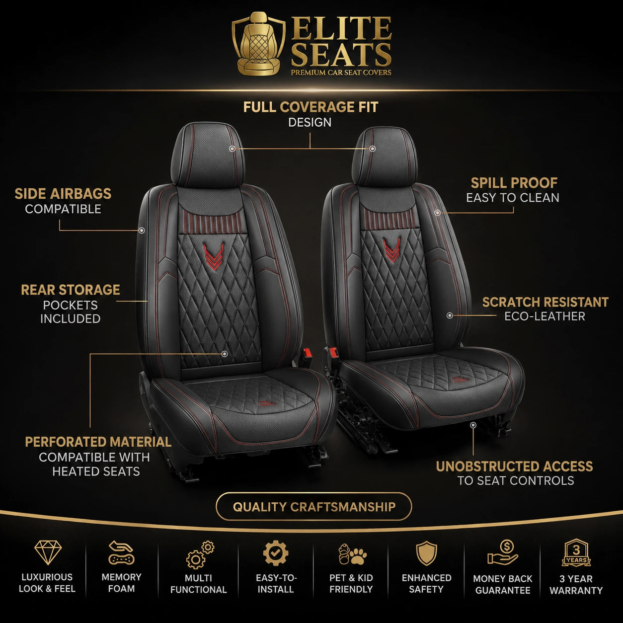 Elite™ Luxury Seat Cover