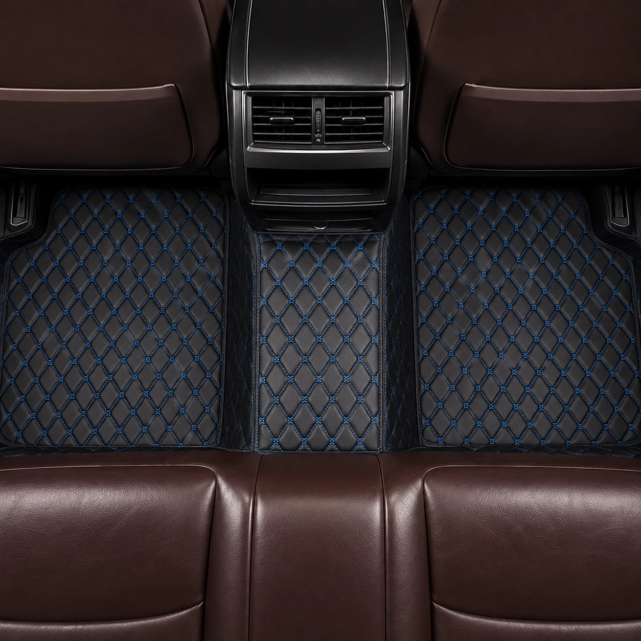 Black & Blue Custom Car Mats