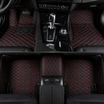 Black & Red Custom Car Mats