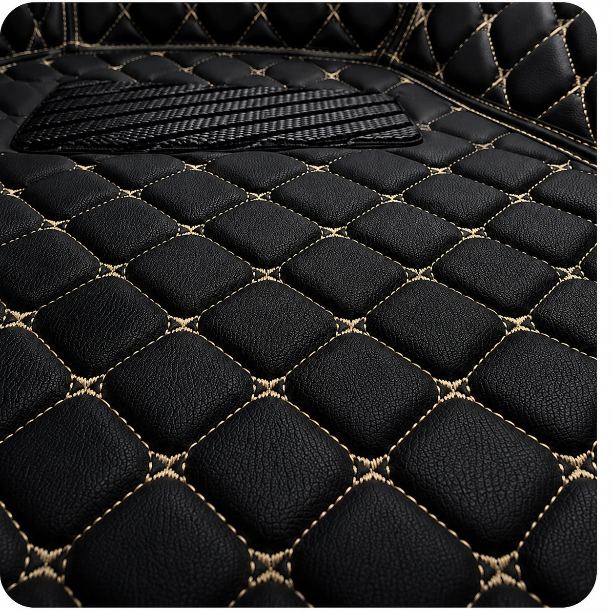 Black & Beige Custom Car Mats
