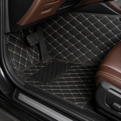 Black & Beige Custom Car Mats