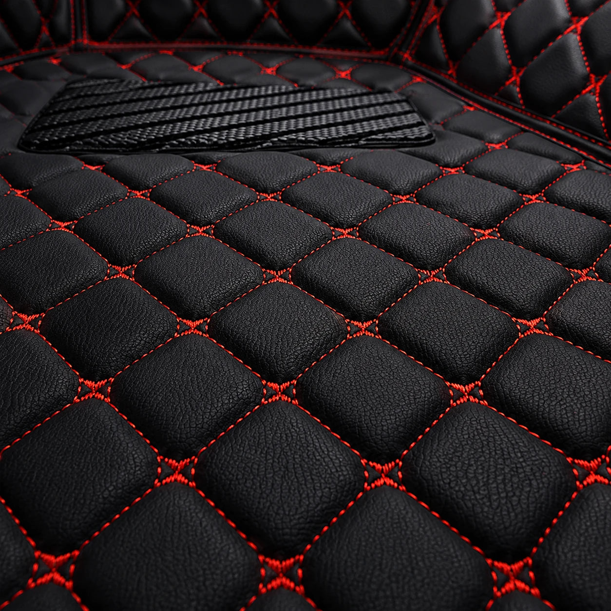 Black & Red Custom Car Mats